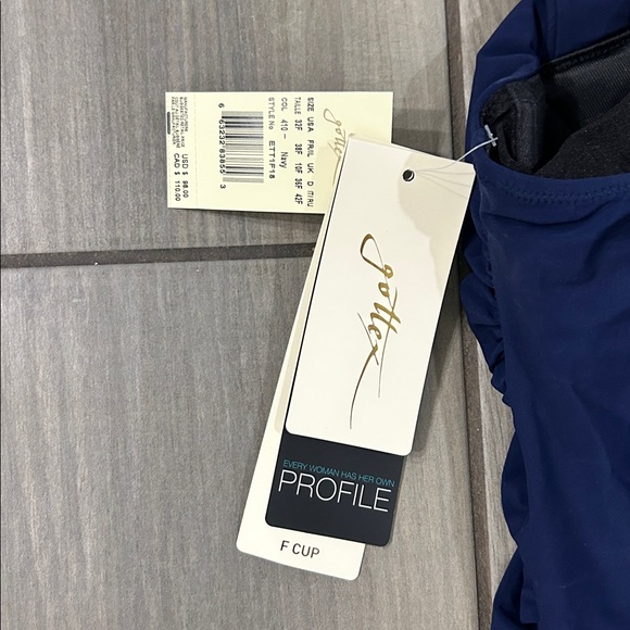 Profile by Gottex Women's Standard Sweetheart Cup Sized Tankini Top Swimsuit - Picture 7 of 7